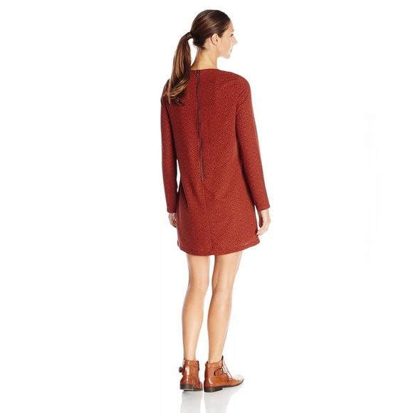 Prana Dress Women's Size Small Pomegranate Rust Long Sleeve Lightweight Cece - Picture 9 of 13
